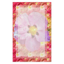 Spot Flower Blank Stationery by wingedturtle Spot Flower Blank Stationery