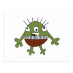 spot the goofy green monster postcard