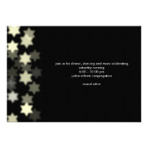 Spotlight Bar Mitzvah Custom Reception Invitation