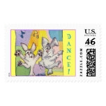 Spotlight Dancing Custom Postage Stamps