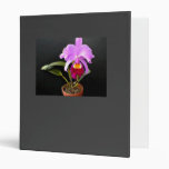Spotlight on Potted Purple Orchid 3 Ring Binders