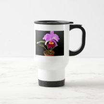 Spotlight on Potted Purple Orchid Coffee Mug