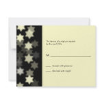 Spotlight Star of David Bar/Bat Mitzvah Reply Card Personalized Invites
