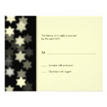 Spotlight Star of David Bar/Bat Mitzvah Reply Card Personalized Invites