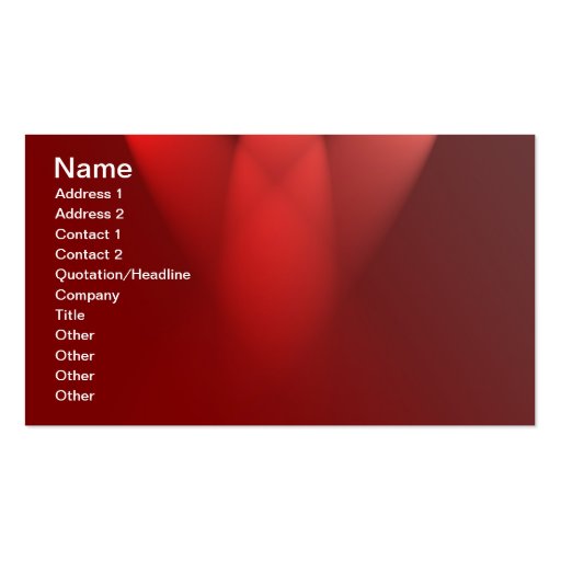 Spotlights-on-red-curtain529 SHINY RED GLOSSY SURF Business Card (front side)