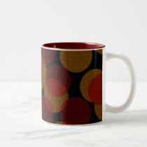Spots & Dots in Brown & Red mugs