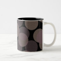 Spots & Dots in Gray & Black mugs