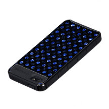 Spotted Blue Sequin Effect Dark Phone Cases Cover For iPhone 5
