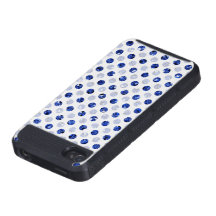 Spotted Blue Sequin Effect Light Phone Cases iPhone 4/4S Cover