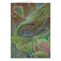 Spotted boxfish Greeting Card