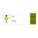 Spotted Bumble Bee Gift Tags