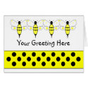 Spotted Bumble Bee Greeting Card