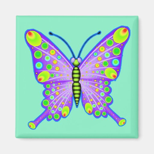 Spotted Butterfly 3 Magnets