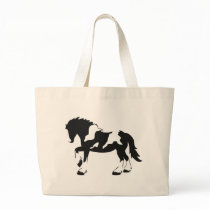 Spotted Draft Horse Tote Bags