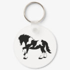 Spotted Draft Horse keychain