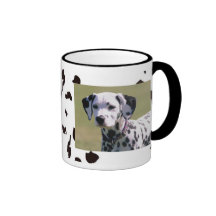 Spotted Drinkware Mug with Dalmation Dog Photo