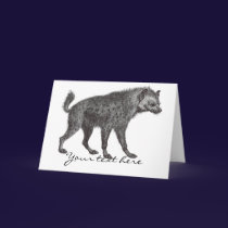 Spotted Hyena Greeting Card cards