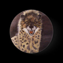 "Spotted Hyena" Round Button buttons