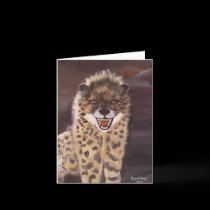 "Spotted Hyena" Vertical Notecard cards