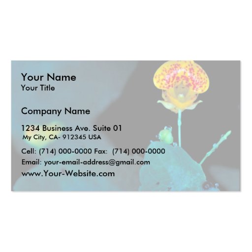Spotted Jewelweed Business Card (front side)