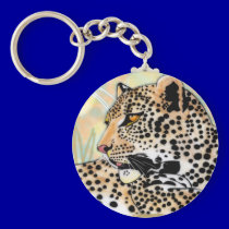 spotted leopard keychains