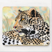 spotted leopard mousepads