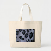 Spotted leopard pattern, grey white and black tote bag