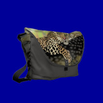 Spotted Leopard rickshaw messenger bags