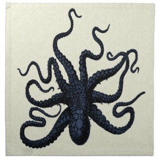 Spotted Octopus Printed Napkins
