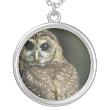 Spotted Owl Necklace