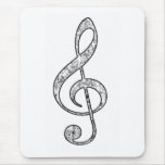 Spotted Treble Clef Mousepad