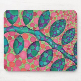 Spotted Vine Bright Leafy Mousepad