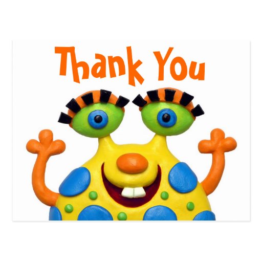 Spotted Yellow Monster Post Card