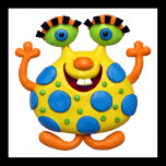 Spotted Yellow Monster posters