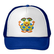 Spotted Yellow Monster Trucker Hat