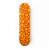 Spotty - Amber on Red skateboards