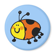 Spotty ladybug magnets
