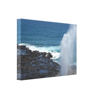 Spouting Horn in Kauai, Hawaii Gallery Wrap Canvas