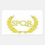 SPQR Roma Rectangle Sticker SPQR Roma Rectangle Sticker