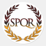 SPQR ROUND STICKER SPQR ROUND STICKER