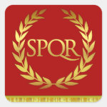 SPQR Square Roman Sticker SPQR Square Roman Sticker