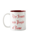 SPQR, The Senate and People of Rome mugs