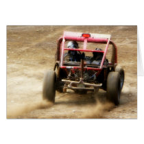 Spray Dirt! ATV Dunebuggy spins out Greeting Cards