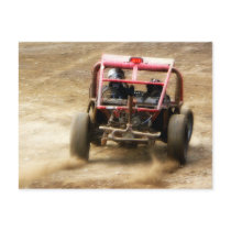 Spray Dirt! ATV Dunebuggy spins out Postcards