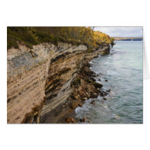 Spray Falls Autumn Splendor Greeting Card
