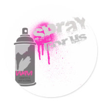 SPRAY FOR US STICKER