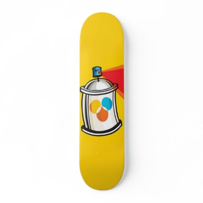 Spray Paint Skateboard by ImGEEE