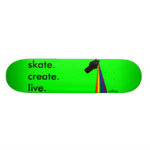 Spray Paint The Rainbow Skateboard Decks