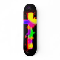 Spray Painted Cross Deck skateboards
