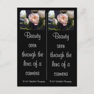 Spray Rose & Rose Bud Bookmarks Postcard postcard